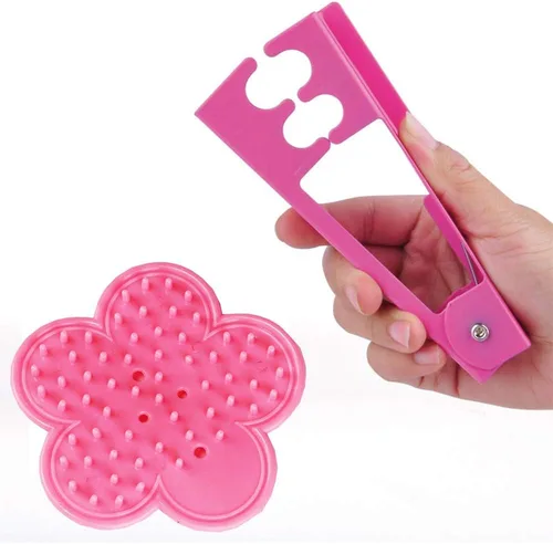 Miniatura 5 de Pelador de espinas de rosas para quitar hojas de goma de acero para rosas cultivadas en casa o entusiastas de las rosas (rosa)
