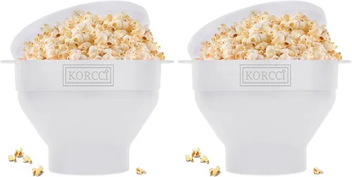 Miniatura 8 de El Original Korcci Palomitero de Silicona para Microondas, Palomitero para Microondas, Tazón Plegable para Hacer Palomitas en Microondas, No Azul