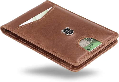 Miniatura 6 de KONACK Minimalist Wallet For Men with RFID Blocking Front Pocket Bifold Leather Mens Wallet with Gift Box