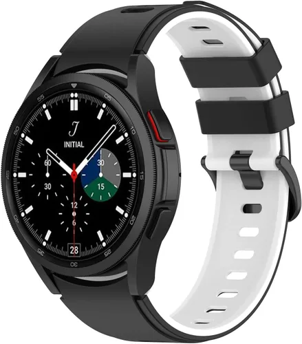 Miniatura 17 de Senter Correa de repuesto de goma suave de liberación rápida para Samsung Galaxy Watch4 de 40/1.732 in, Watch4 Classic de 1.654 in/1.811 in Smart