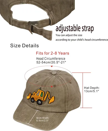 Miniatura 3 de Sombrero de béisbol para niños pequeños, bordado ajustable, sombrero de béisbol para niños, sombrero para niños pequeños, hermano mayor, edad de 2 a