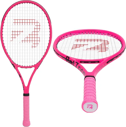 BatZoom Tennis Racket for Beginners & Adults - Lightweight Graphite Racquet with Comfortable Grip | Shock Reduction Technology | Includes Carrying