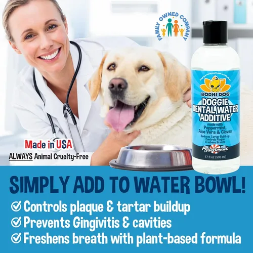 Miniatura 4 de Bodhi Dog Peppermint - Aditivo de agua dental para perros – Aditivo de agua dental para perros y mascotas – Dientes, aliento y encías saludables