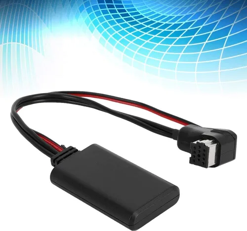 Miniatura 4 de Adaptador Bluetooth para automóvil, adaptador AUX Bluetooth ABS negro para audio para automóvil, módulo estéreo de enchufe de repuesto, adaptador