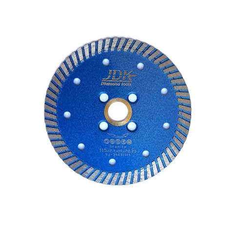 JDK 4.5 Inch Diamond Saw Blade for Granite, Marble, Quartz & Stone - Professional Continuous Rim Turbo Cutting Wheel for Angle Grinder & Masonry Saw