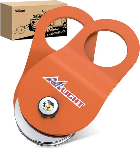 Miniatura 22 de Nilight Receptor de enganche de grillete de 2 pulgadas, 45000 libras, resistencia a la rotura, grillete de anillo en D de 3/4 pulgadas con pasador