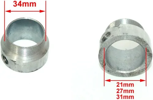 Miniatura 2 de L-faster DIY Bicicleta Eléctrica Recambio Freewheel Adaptador Triciclo No Dientes Volante Conector La Parte Entre Dos Freewheel de 1.339 in Rosca