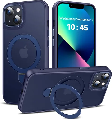 Miniatura 47 de LeYi para iPhone-13 Funda/iPhone-14 Fundas: con soporte para MagSafe i Phone 13Funda con anillo magnético iPhone14 iPhone13 Cubierta Funda para Negro