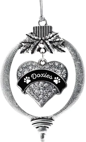 Miniatura 86 de Inspired Silver Adornos festivos de dije de corazón pave de plata con circonitas cúbicas
