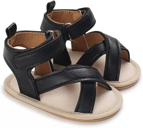 Miniatura 4 de E-FAK Sandalias de verano para bebés y niñas al aire libre, playa, suela suave de goma antideslizante para recién nacidos, zapatos para primeros