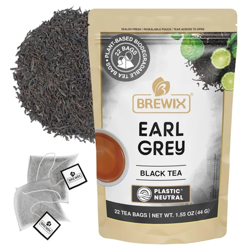Miniatura 60 de BREWIX, Bedtime Blossom - Té suelto de hierbas (más de 50 tazas) sin cafeína y totalmente natural Mezcla relajante floral nocturna Rooibos