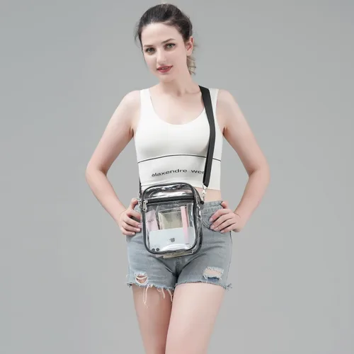 Miniatura 3 de COVAX Bolso cruzado transparente, aprobado por estadios para conciertos, festivales
