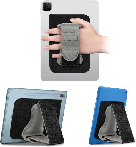Miniatura 9 de Fintie Soporte Universal de Correa de Mano para Tablet - [Soportes de Doble Posición] Mango Acolchado Desmontable con Cierre de Gancho y Velcro