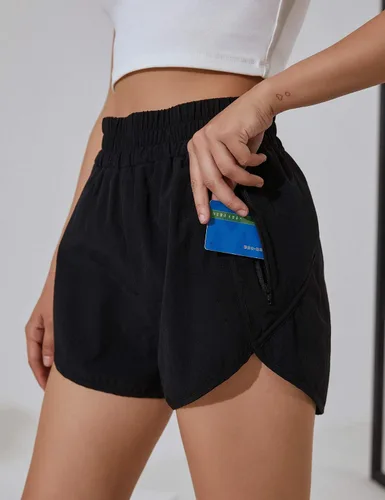 Miniatura 5 de BMJL Pantalones cortos de verano para mujer, atléticos, de cintura alta, con cordón y bolsillos