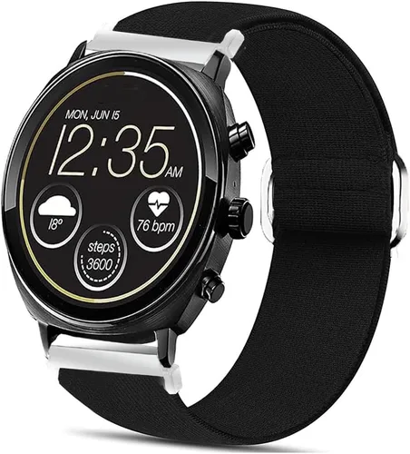 Miniatura 13 de Lamshaw Correa de repuesto ajustable de nailon elástico de liberación rápida de 0.86 pulgadas, accesorios compatibles con reloj inteligente Citizen