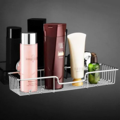 Miniatura 2 de iPEGTOP L-4 - Cesta organizadora de baño con ventosa fuerte, cesta organizadora combinada para champú, jabón, acondicionador, accesorios de baño