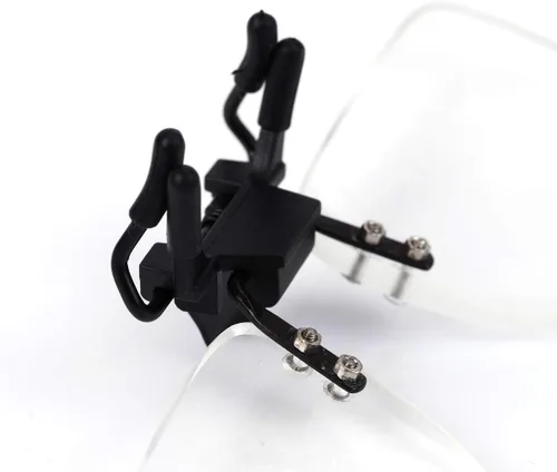 Miniatura 5 de Gafas de lectura con clip y lupa abatible, lupa, lentes para lectores unisex (2.0 x)