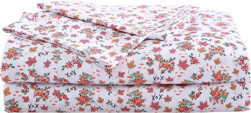 Miniatura 16 de Betsey Johnson - Sábanas de cama King, ropa de cama suave y ligera, resistente a la decoloración y a las arrugas (leopardo, King)