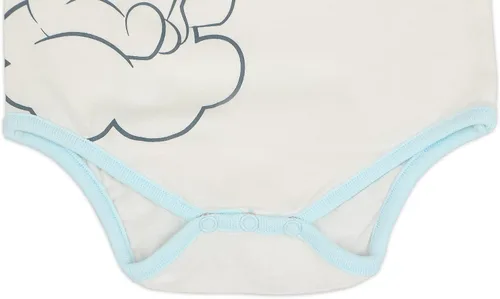 Miniatura 3 de Disney Winnie The Pooh - Conjunto de body para niño, pantalón deportivo y babero para recién nacidos, azulblanco