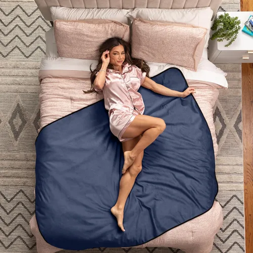 Miniatura 20 de Avana Manta impermeable – Manta sensual para adultos – Fabricada en los Estados Unidos – Tamaño King, microterciopelo negro