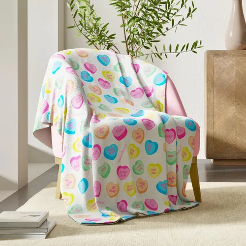 Miniatura 47 de Care Bears Love-A-Lot & Share Bear - Manta para niños, tacto de seda súper suave, 40 x 50 pulgadas, (producto oficial) por Franco