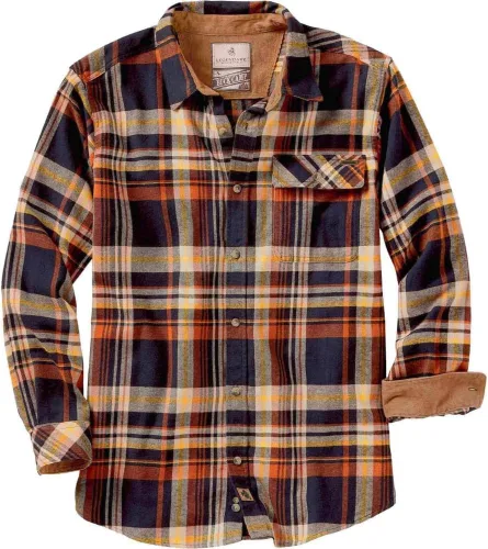 Miniatura 52 de Legendary Whitetails Camisa de franela de manga larga con botones para hombre, 100% algodón
