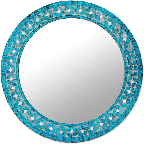 Novica Espejo Mosaico (Cristal, dorado splash-parent (259598-P)