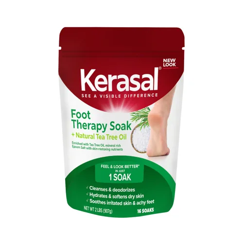 Kerasal Remojo Terapéutico para Pies, Remojo para Pies para Pies Doloridos, Cansados y Secos, 2 libras