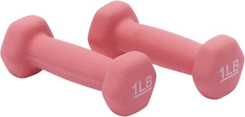 Miniatura 2 de Amazon Basics - Mancuerna de entrenamiento de fácil agarre, con revestimiento de neopreno, disponibles en varios juegos y pesos