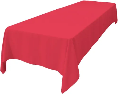 Miniatura 15 de LA Linen Mantel rectangular lavable de popelín de poliéster, resistente a las manchas y a las arrugas, cubierta de mesa 60x84, mantel de tela