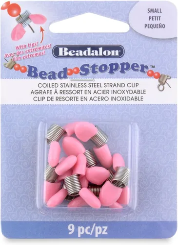 Miniatura 13 de Beadalon Tapón de cuentas, pequeño, puntas rosadas, 4 piezas