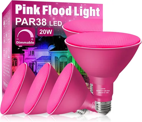 Miniatura 28 de PAR38 Bombillas LED de inundación para exteriores, paquete de 2 unidades, regulables 20 W (equivalente a 200 W) bombillas de inundación de base E26
