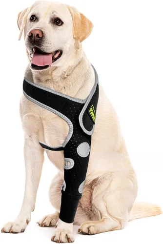Miniatura 20 de Codera para perro y pierna delantera para perro para dejar de lamer, protector de codo de perro y coderas de higroma para perros, mangas