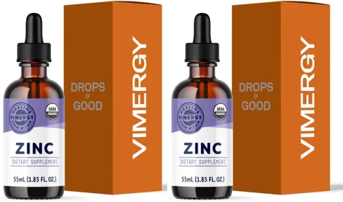 Miniatura 8 de VIMERGY Suplementos orgánicos de zinc USDA para mujeres y hombres (7.5 mg de zinc líquido por porción), apoyo inmunológico de absorción rápida