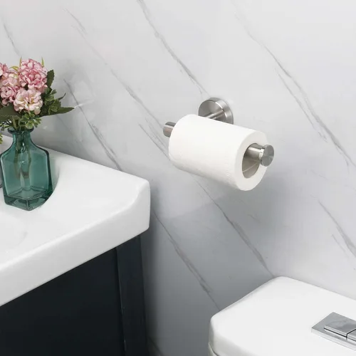 Miniatura 2 de NearMoon Portarrollos de papel higiénico para baño, acero inoxidable premium SUS304 a prueba de óxido montado en pared para baño, cocina