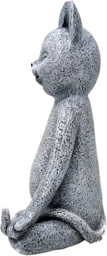 Miniatura 5 de Estatua de gnomo para jardín, de Funny Guy Mugs, talla única Gato del dedo medio