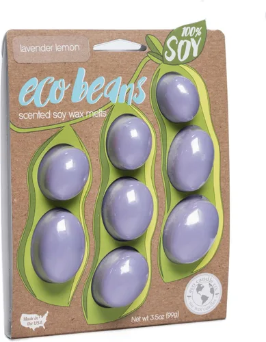Miniatura 26 de Eco Candle Co. Eco Beans Wax Melts - Paquete de 2 unidades, ámbar vintage, 3.5 onzas, aromas de resina de madera, nuez moscada, canela y vainilla