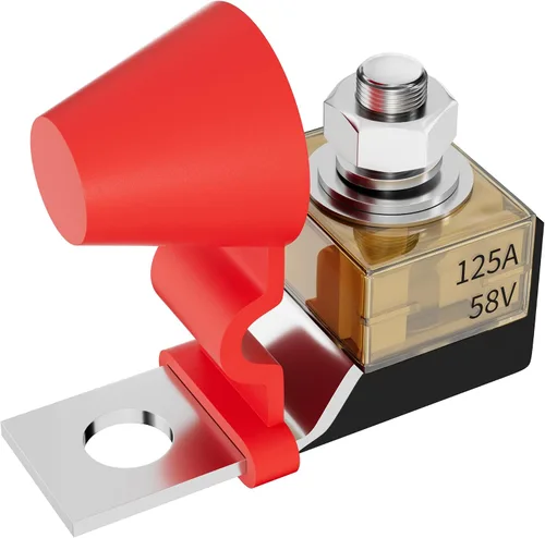 Miniatura 16 de Joinfworld MRBF - Bloque de fusibles de terminales de 300 A 58 V CC, kit de fusibles de terminales de batería con perno de 5/16 pulgadas, fusible