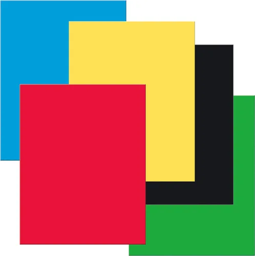 UCreate - Tablero de póster recubierto de alta calidad, 5 colores surtidos primarios, 22 x 28 pulgadas, 25 hojas Assorted Primary