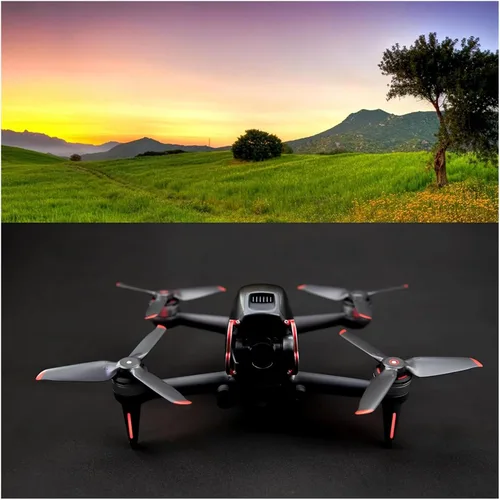 Miniatura 5 de SeiZed Barra de protección superior para dron, parachoques de cardán para DJI FPV, combo de aleación de aluminio, protector de parachoques, Rojo