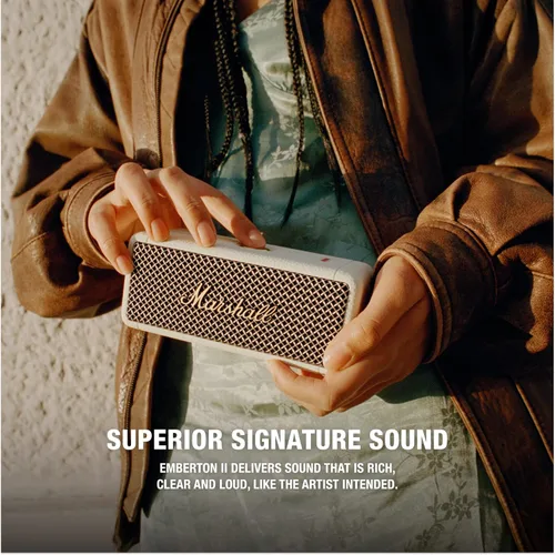 Miniatura 2 de Marshall Emberton II - Altavoz Bluetooth portátil, color crema