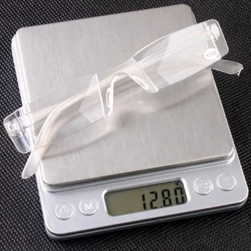 Miniatura 5 de VEVESMUNDO Gafas de lectura transparentes sin montura para hombres y mujeres, elegantes lectores estrechos