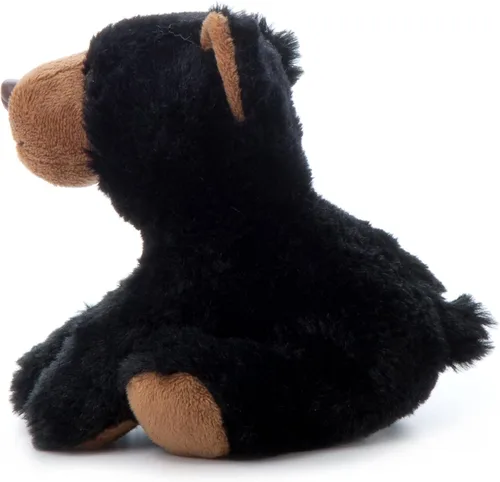 Miniatura 2 de The Petting Zoo Oso de peluche, regalos para niños, animales salvajes del zoológico Onez, juguete de peluche de oso negro de 9 pulgadas