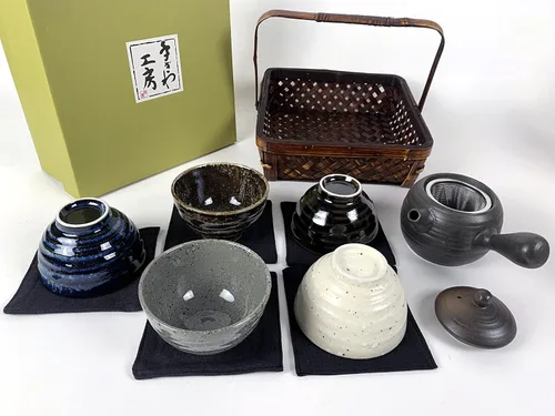 Miniatura 8 de JapanBargain 4701, juego de té japonés de porcelana para adultos, té chino asiático oriental estilo china, flor de cerezo, hecho en Japón (Sakura)