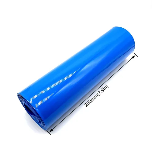 Miniatura 2 de Tubo de envoltura termorretráctil de PVC de 200 mm (7.9 pulgadas) de ancho para baterías de litio 18650 21700 26650, paquete de batería DIY de 3 m