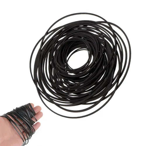 Correas de Goma para Grabadora, Reparación y Mantenimiento de Grabadora de Casete, Correa Cuadrada de Goma para Casete de Mezcla 40-135MM (50PCS)