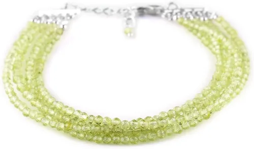 Pulsera de piedras preciosas naturales, cuentas microfacetadas de 5 hebras, piedra energética, cristales curativos, chapado en plata, ajustable,