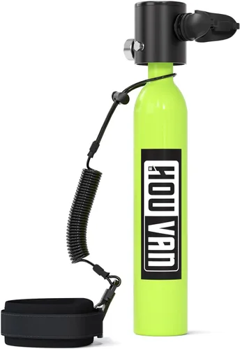 Miniatura 11 de Mini tanque de buceo con máscara de esnórquel 0.5L, tanque de buceo inflable con máscara de cara completa, botella de reserva Pony, tanque de aire