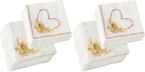 Miniatura 11 de Kate Aspen Servilletas de papel rústicas bohemias de 2 capas (juego de 30), servilletas decorativas gruesas, perfectas para bodas de otoño, brunch