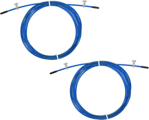 Miniatura 14 de PATIKIL Cable de repuesto de cuerda de salto de velocidad, alambre de acero de cuerda de salto profesional Reemplazar para cuerdas de salto de alta